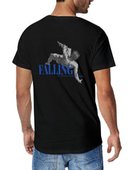 Graphic tee [Falling] Y2K modern hiphop t-shirt Unisex