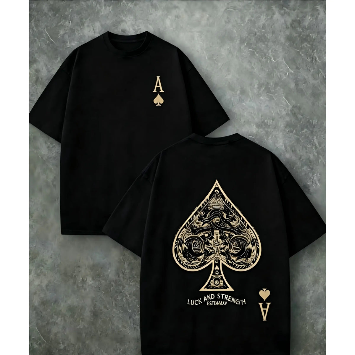 2026 Summer New Arrivals: Featuring Lettering and Ace of Spades Prints. A Casual and Stylish T-Shirt