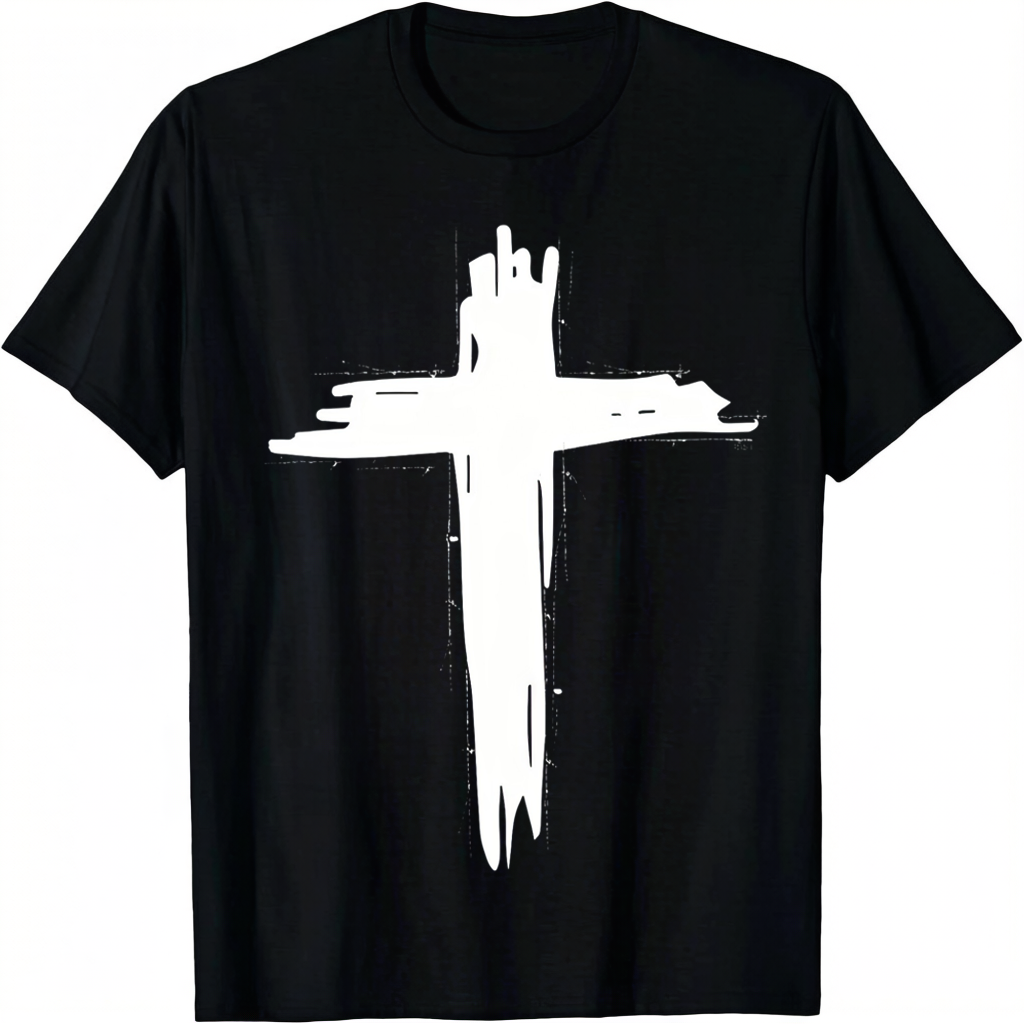 Christianity Jesus Christ Cross Saved Christian Faith Religious Slogan Men's Tee