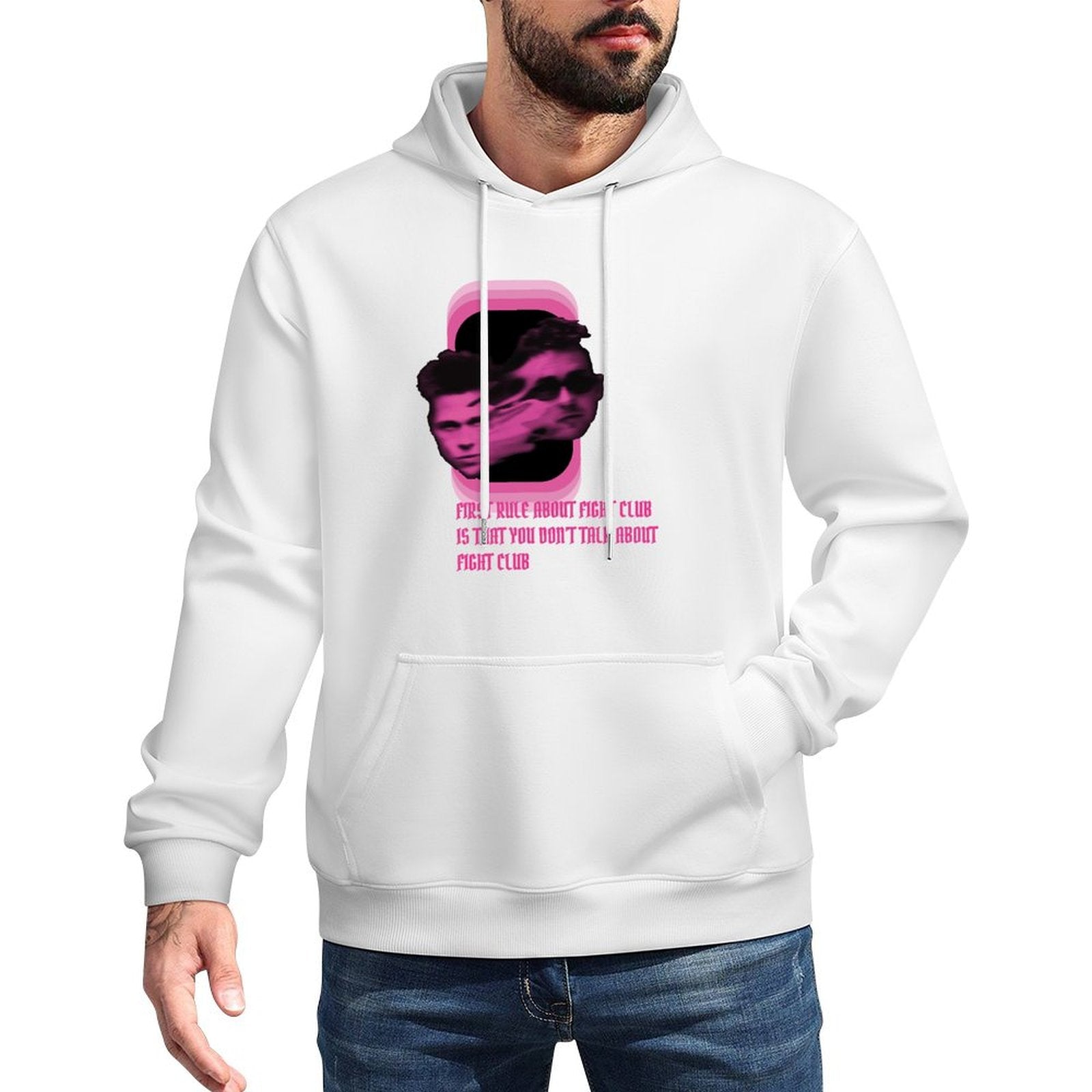 Unisex cotton Hoodies soft everyday wear fashion funny[The First RULE is]graphic hoodies