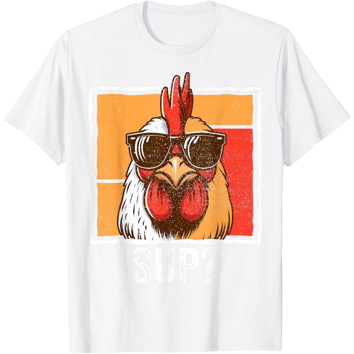 Chicken Sunglasses Funny T-Shirt