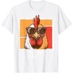 Chicken Sunglasses Funny T-Shirt