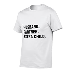 Graphic tee [Husband.Partner.Extra Child] funny t-shirt Unisex