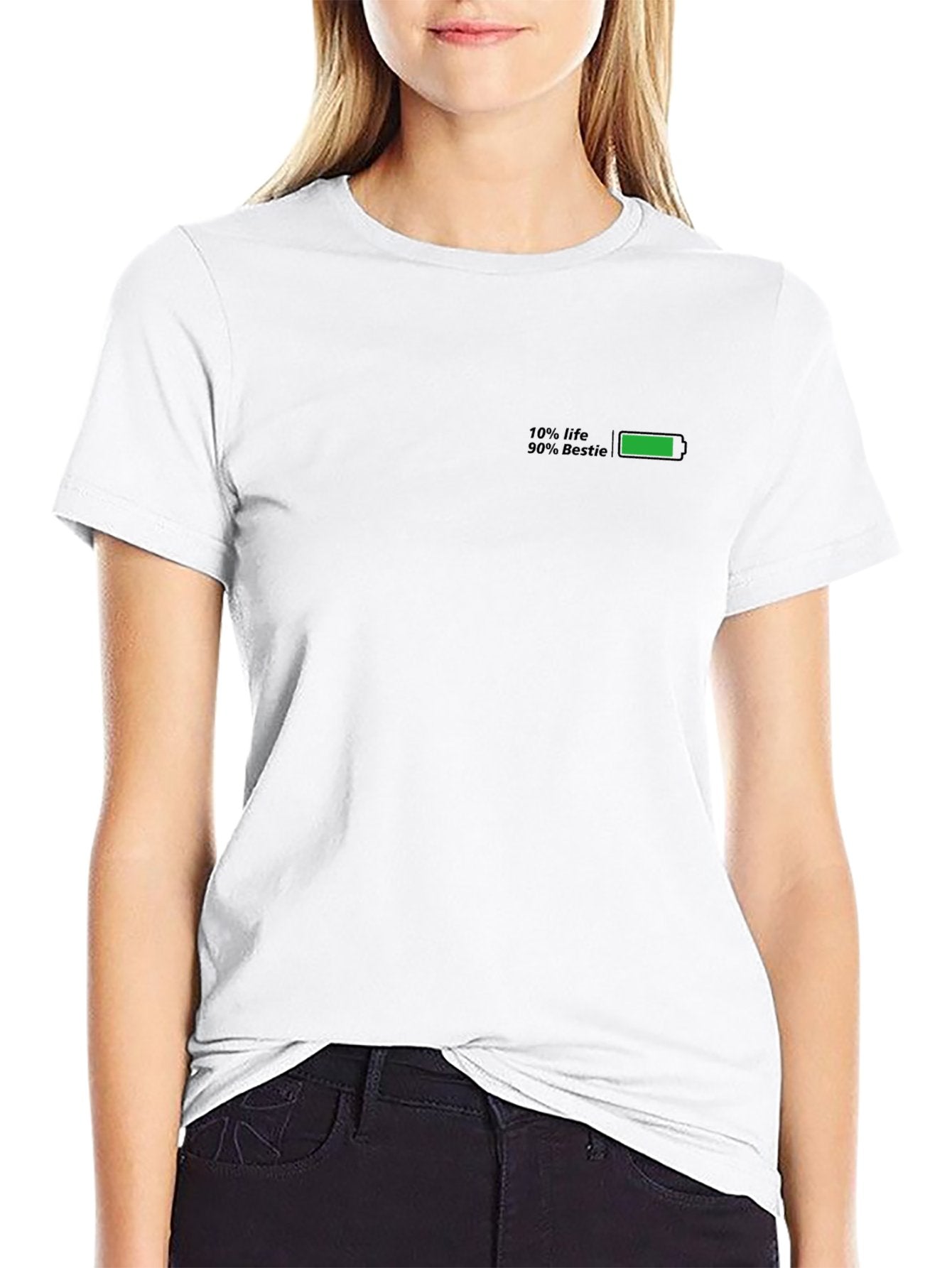 10%Life 90%Bestie t-shirt back & frot grathic tee