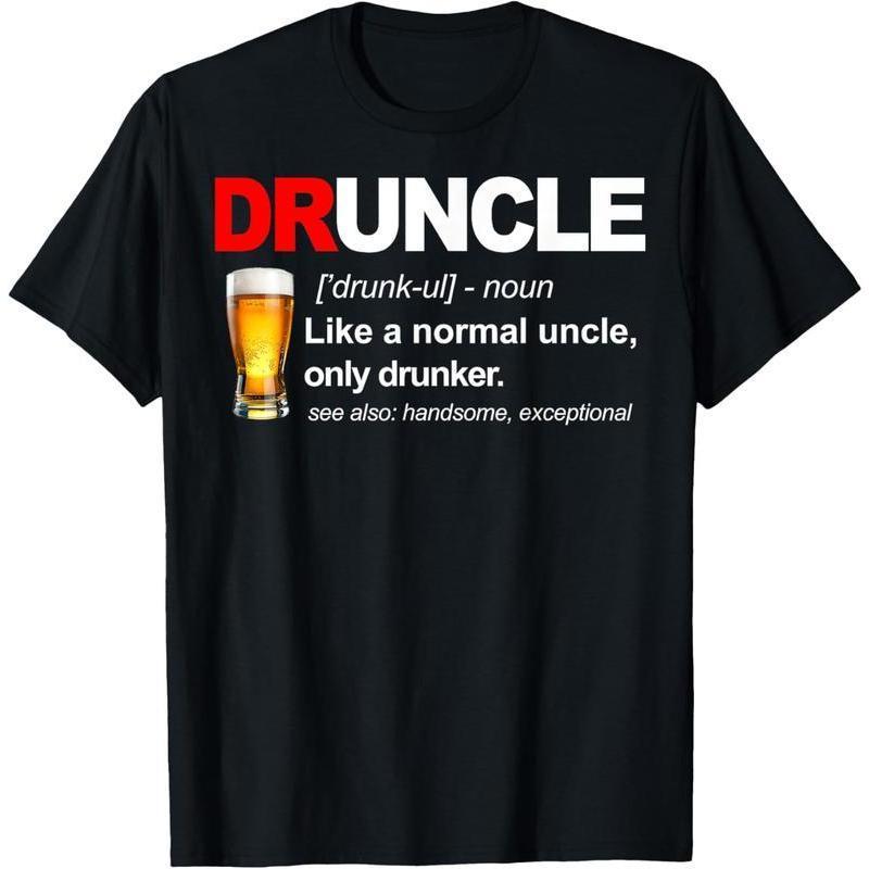 Funny Beer Druncle Design T-Shirt