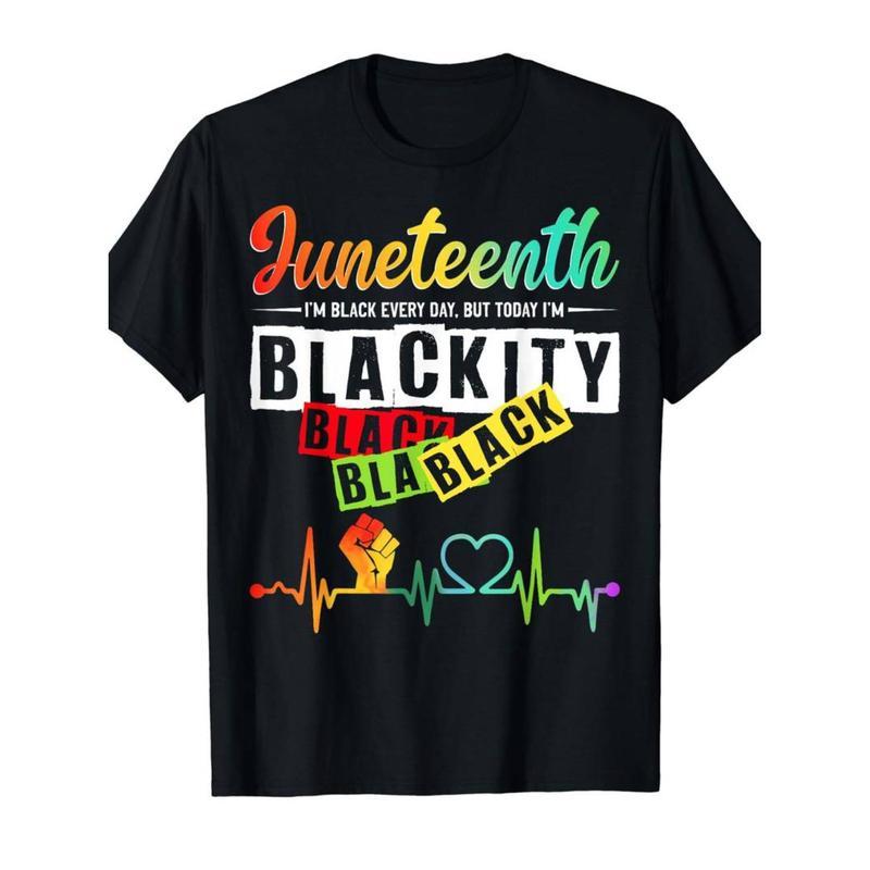 Juneteenth Celebration T- shirt- With Applied Letters