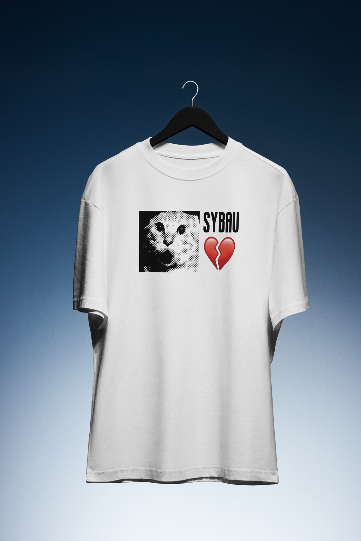 DIYANYONE Cats Meme T-Shirt: SYBAU Broken Heart