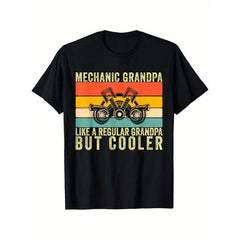 Mechanic Grandpa Design T-Shirt