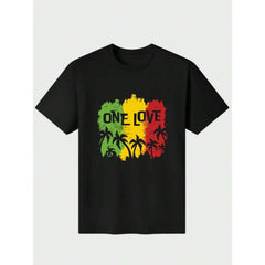 One Love Retro Sunset Jamaica Vacation T-Shirt