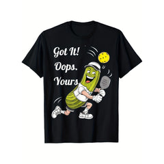 Got It Oops Funny Pickleball T-Shirt, Gift for Pickleball Player Sport Lover, Unisex Soft Cotton Crew Neck Short Sleeve Tee for Daily Wear