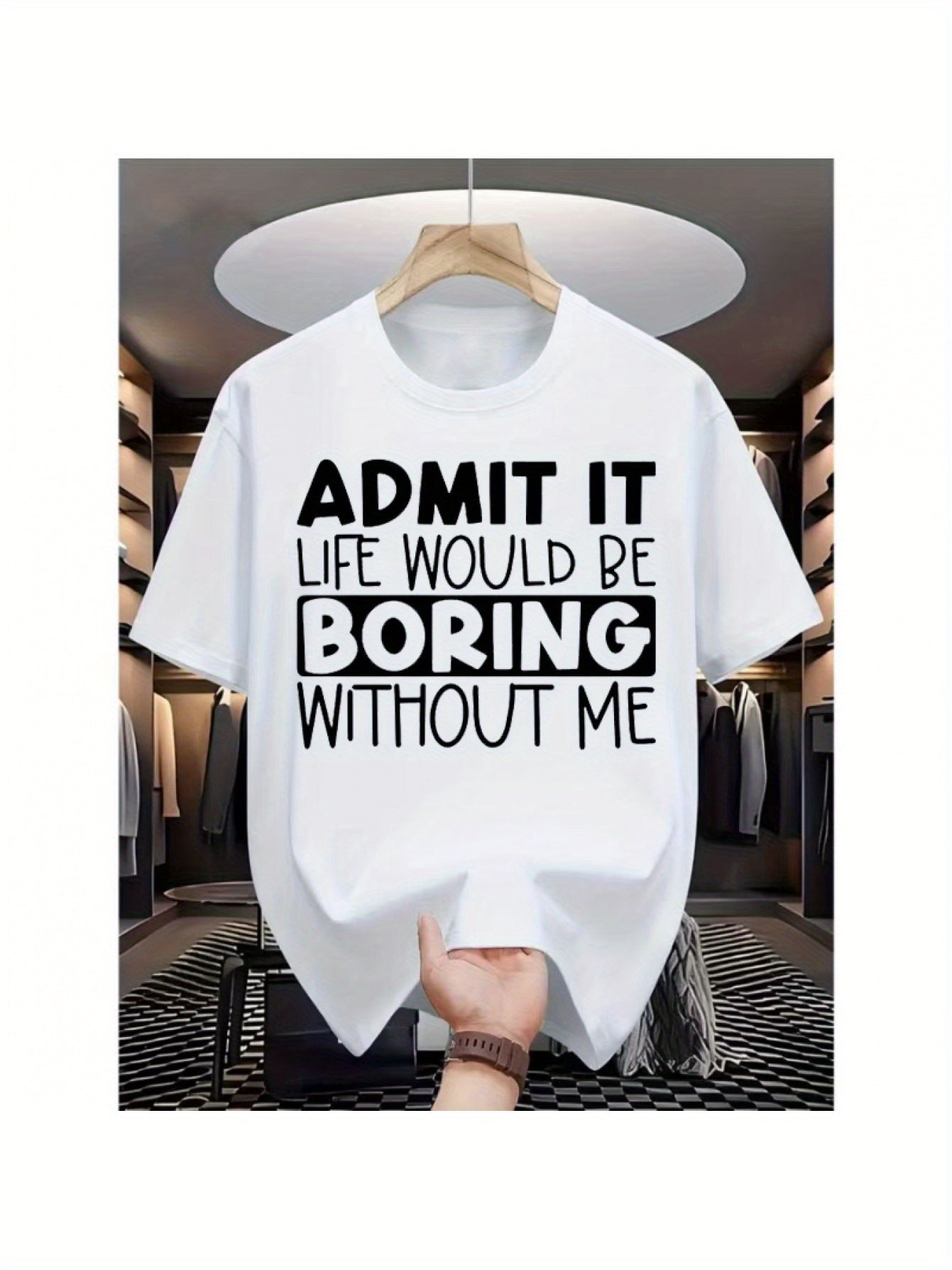 Korean-style American Street Fashion Men's Short-sleeve Printed T-shirt, Breathable Fabric for Comfortable Wear