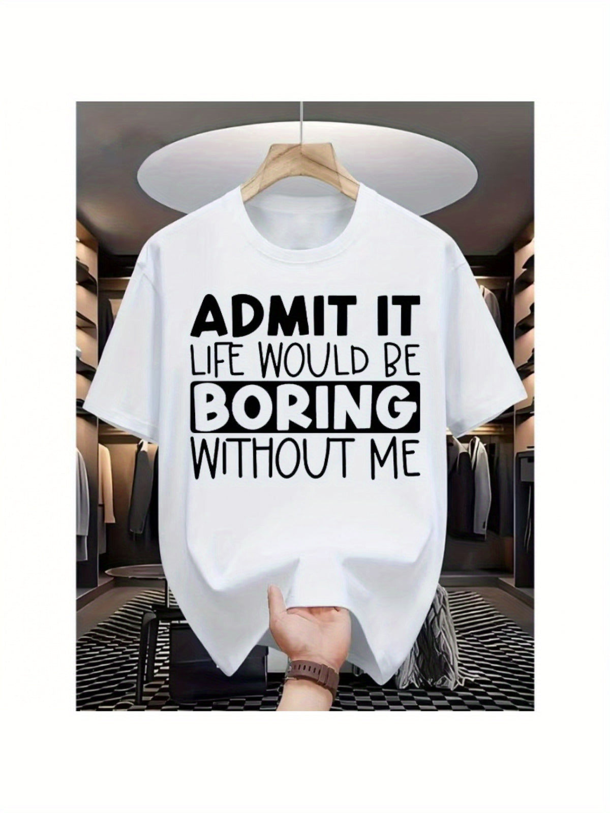 Korean-style American Street Fashion Men's Short-sleeve Printed T-shirt, Breathable Fabric for Comfortable Wear