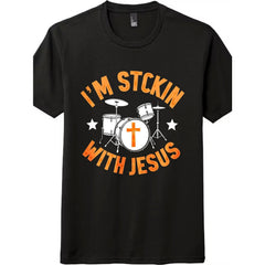 Stickin' With Jesus Casual Cotton T-Shirt - Unisex Daily Christian Graphic Tee