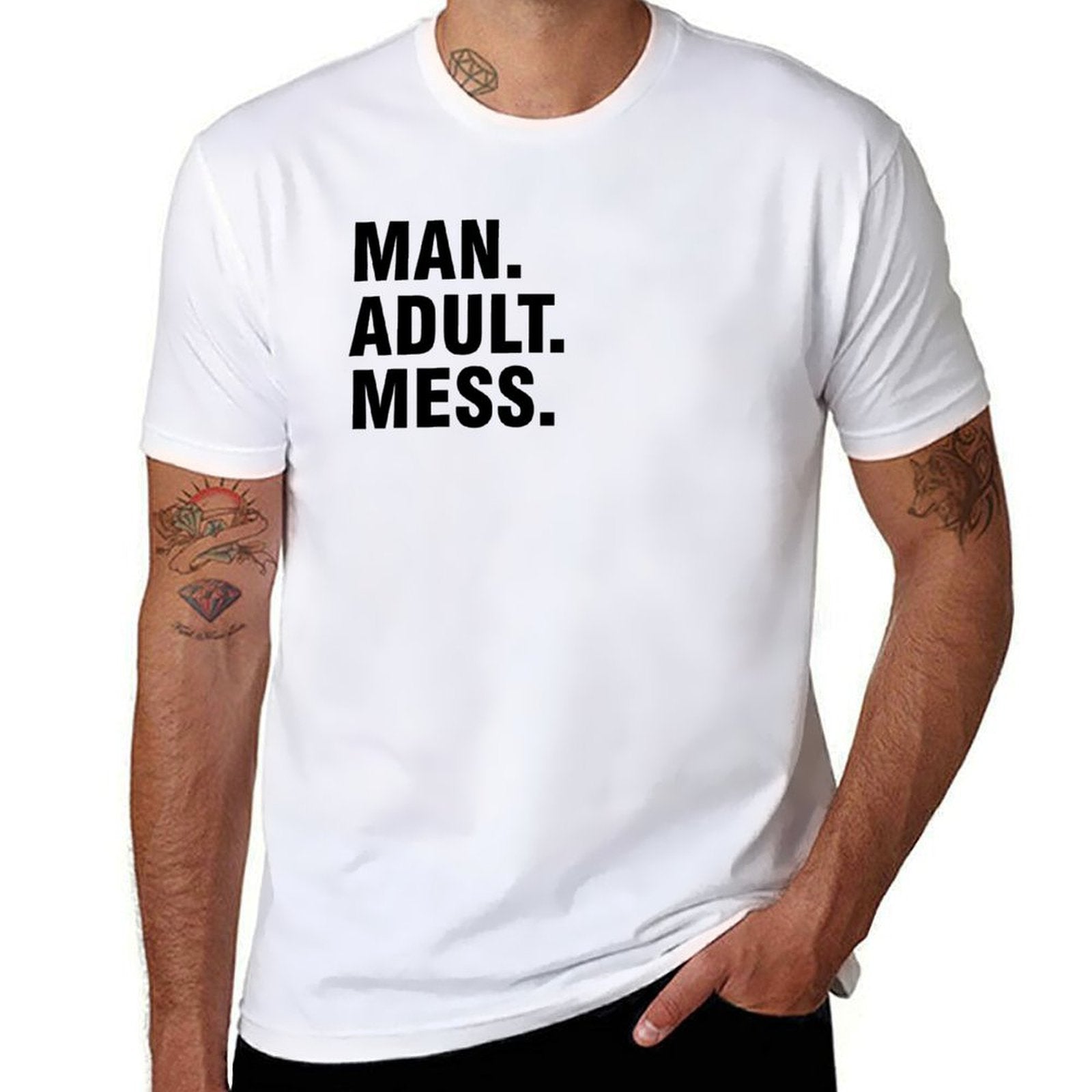 Graphic tee [Man.Adult.Mess] funny t-shirt Unisex