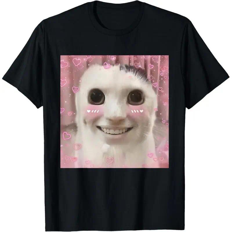 100% Goofy Ahh Cat Meme Dank Cursed Weirdcore Cringey Banana Cat T-Shirt Golf Gift T-Shirt For Men And Women
