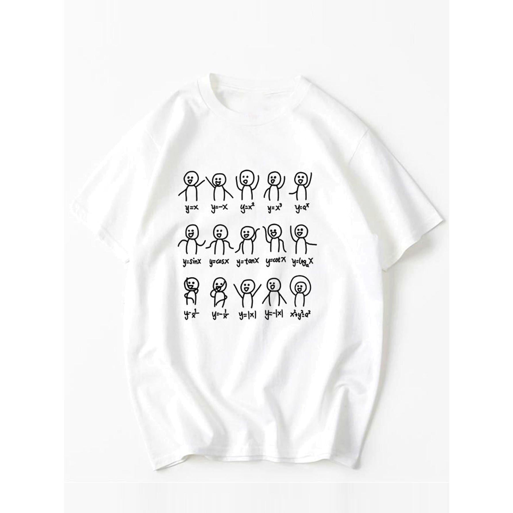 Funny Math Formula Graphic T-Shirt - Unisex Cotton Tee for Math Nerds Science Lovers
