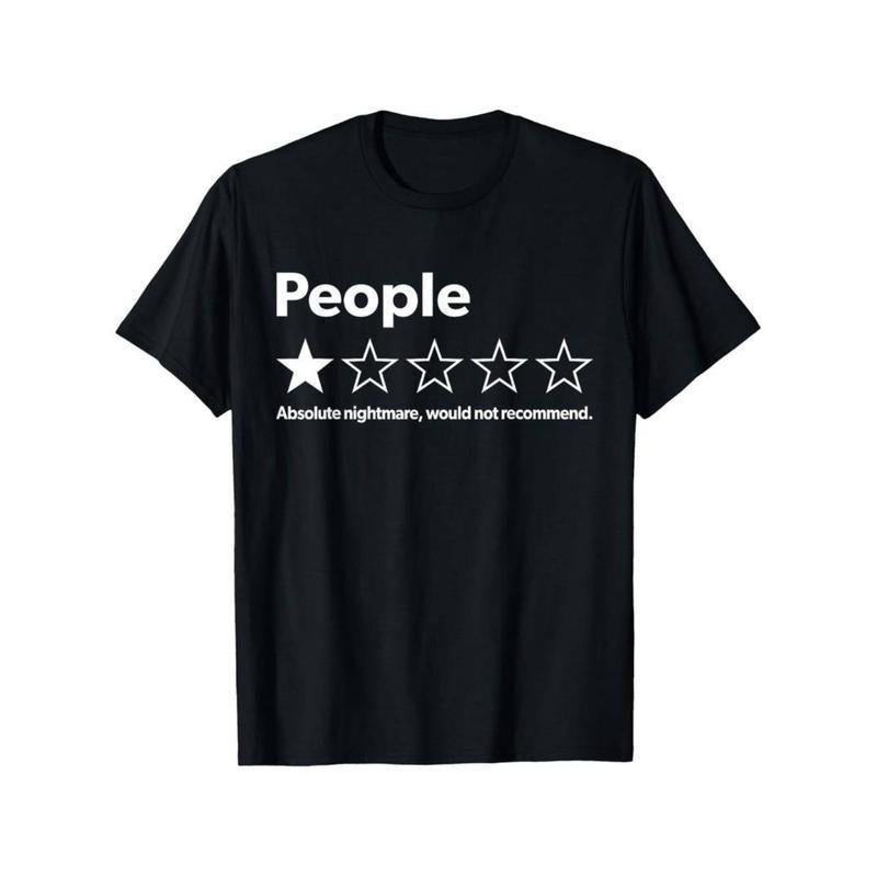 Funny Review People One Star  T-Shirt