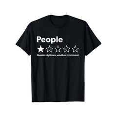 Funny Review People One Star  T-Shirt