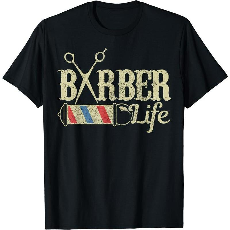 Barber Pole Hairstylist Hairdresser Vintage T-Shirt