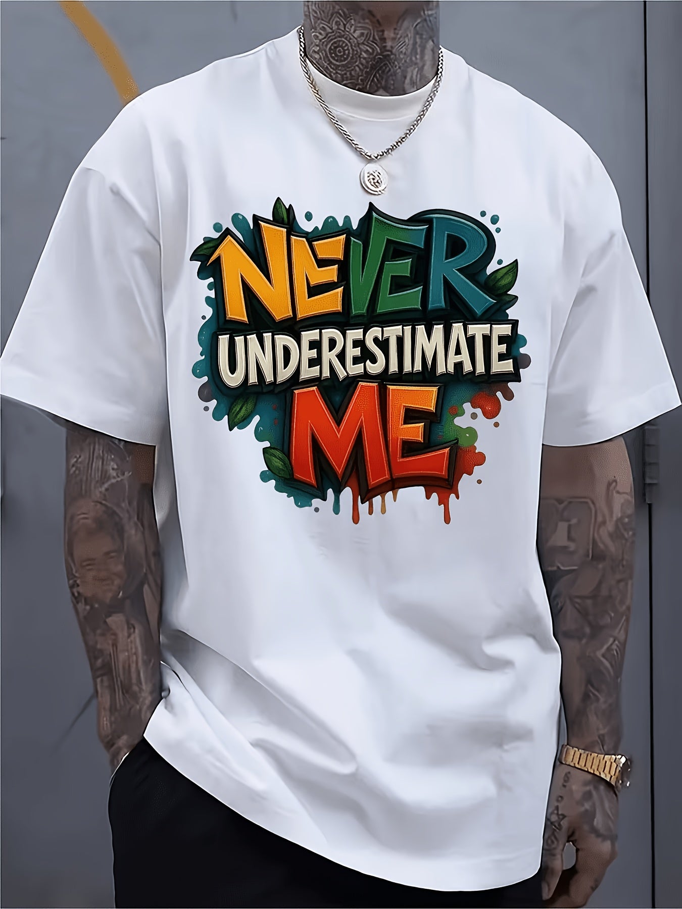 Men's Crew Neck T-Shirt - Breathable Short-Sleeve Casual Shirt, Suitable for Fitness, Travel, Beach, and Training | Machine Washable for All Seasons - Slim Fit Crew Neck T-Shirt, Minimalist Style