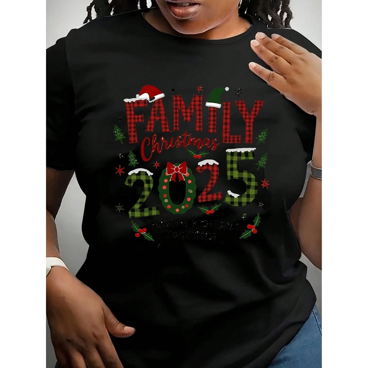 Family Christmas Theme Graphic T-Shirt