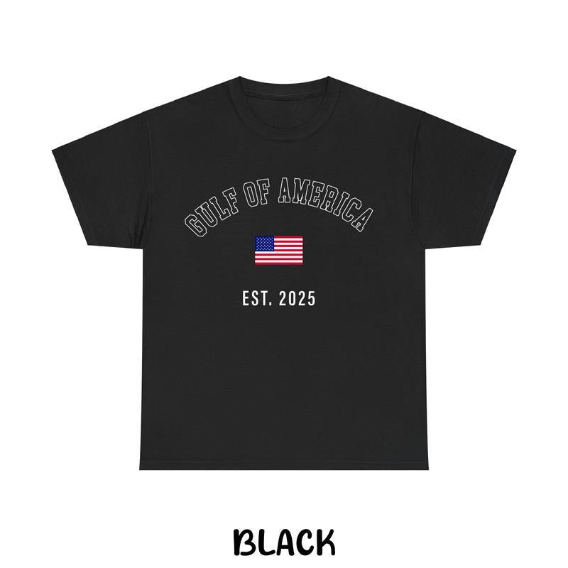 Gulf Retro Of America Est 2025 USA Flag T-Shirt
