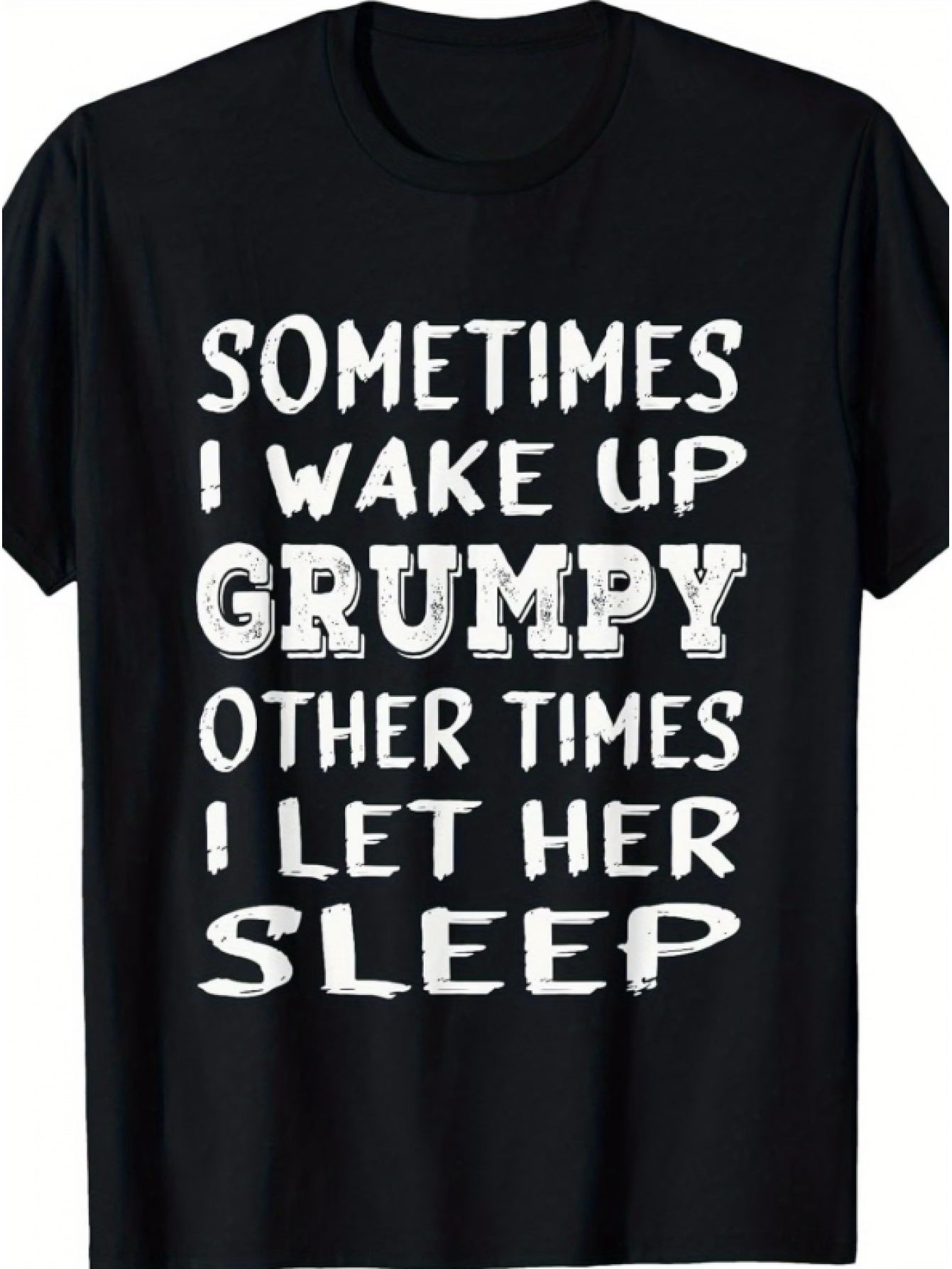 Funny Husband T Shirt for Men, Grumpy Morning Humor Graphic Tee, Casual Short Sleeve Cotton Shirt, Father's Day Gift for Husband Dad