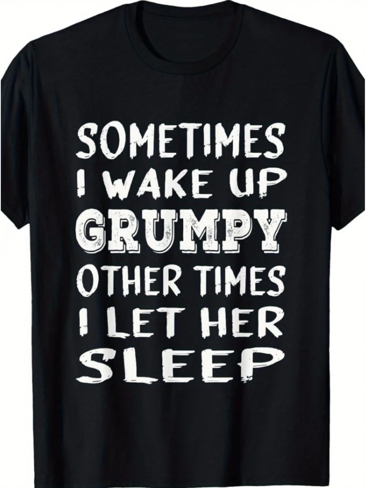 Funny Husband T Shirt for Men, Grumpy Morning Humor Graphic Tee, Casual Short Sleeve Cotton Shirt, Father's Day Gift for Husband Dad