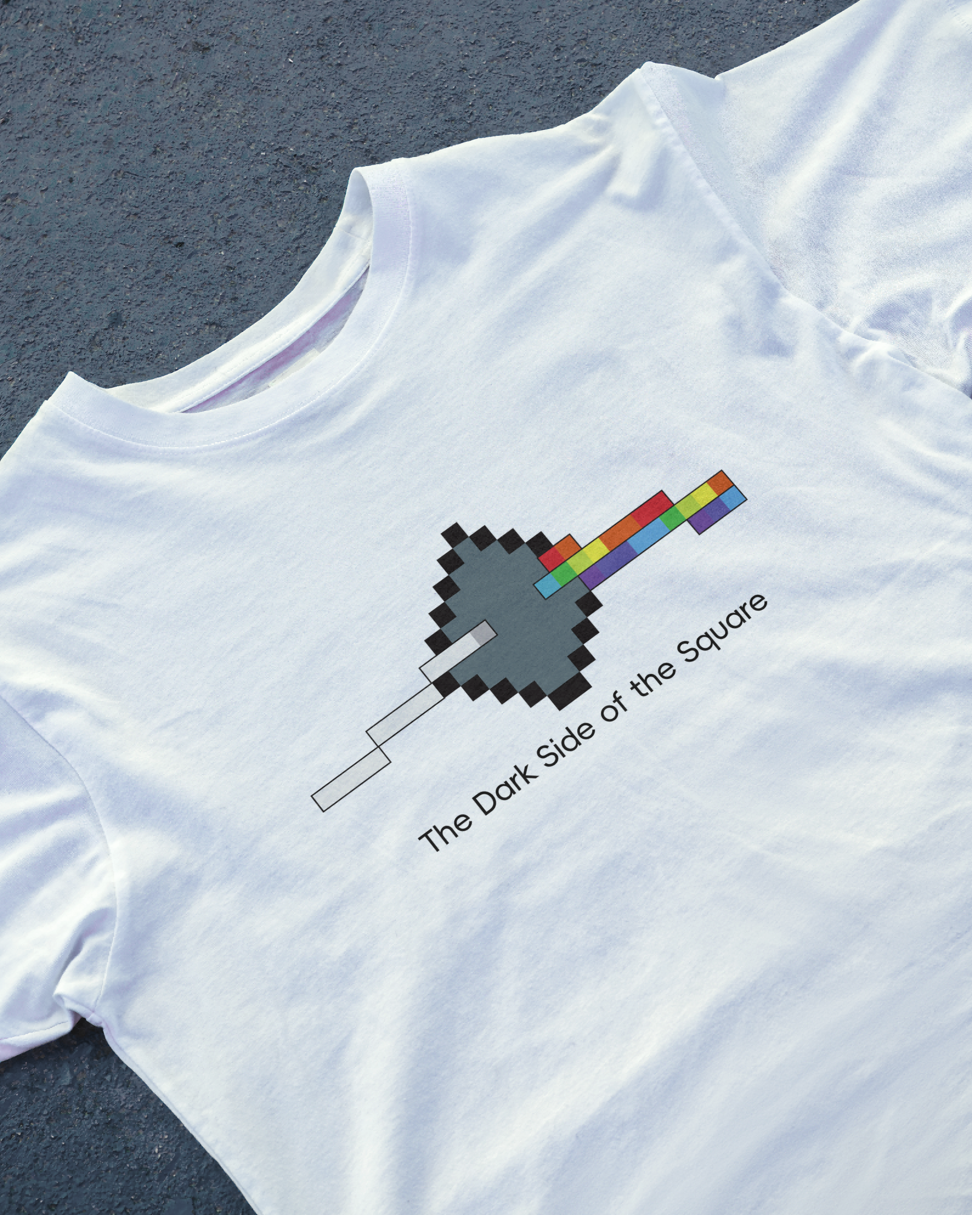 DIYANYONE Original 8-Bit Parody Tee: The Dark Side of the Square