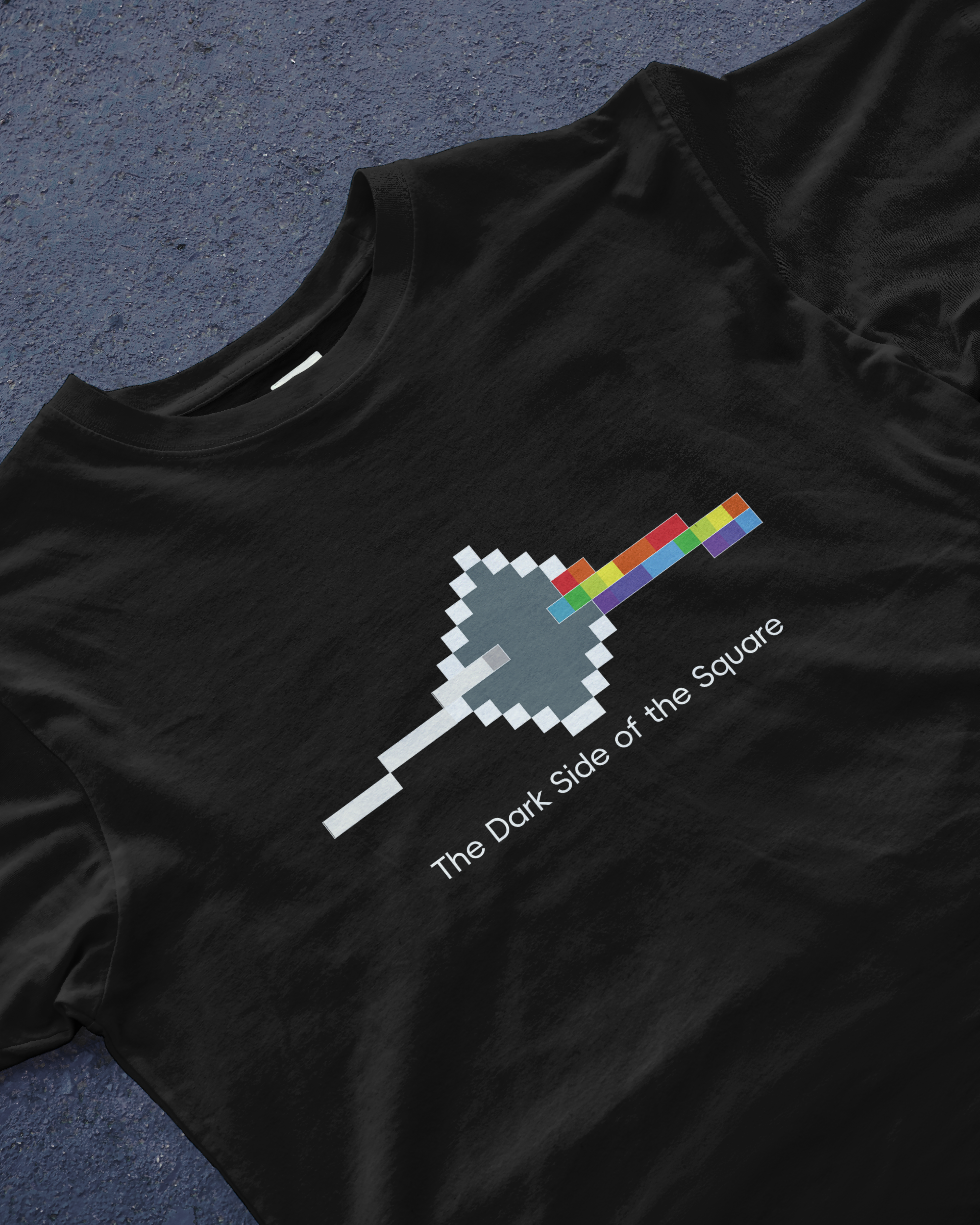 DIYANYONE Original 8-Bit Parody Tee: The Dark Side of the Square