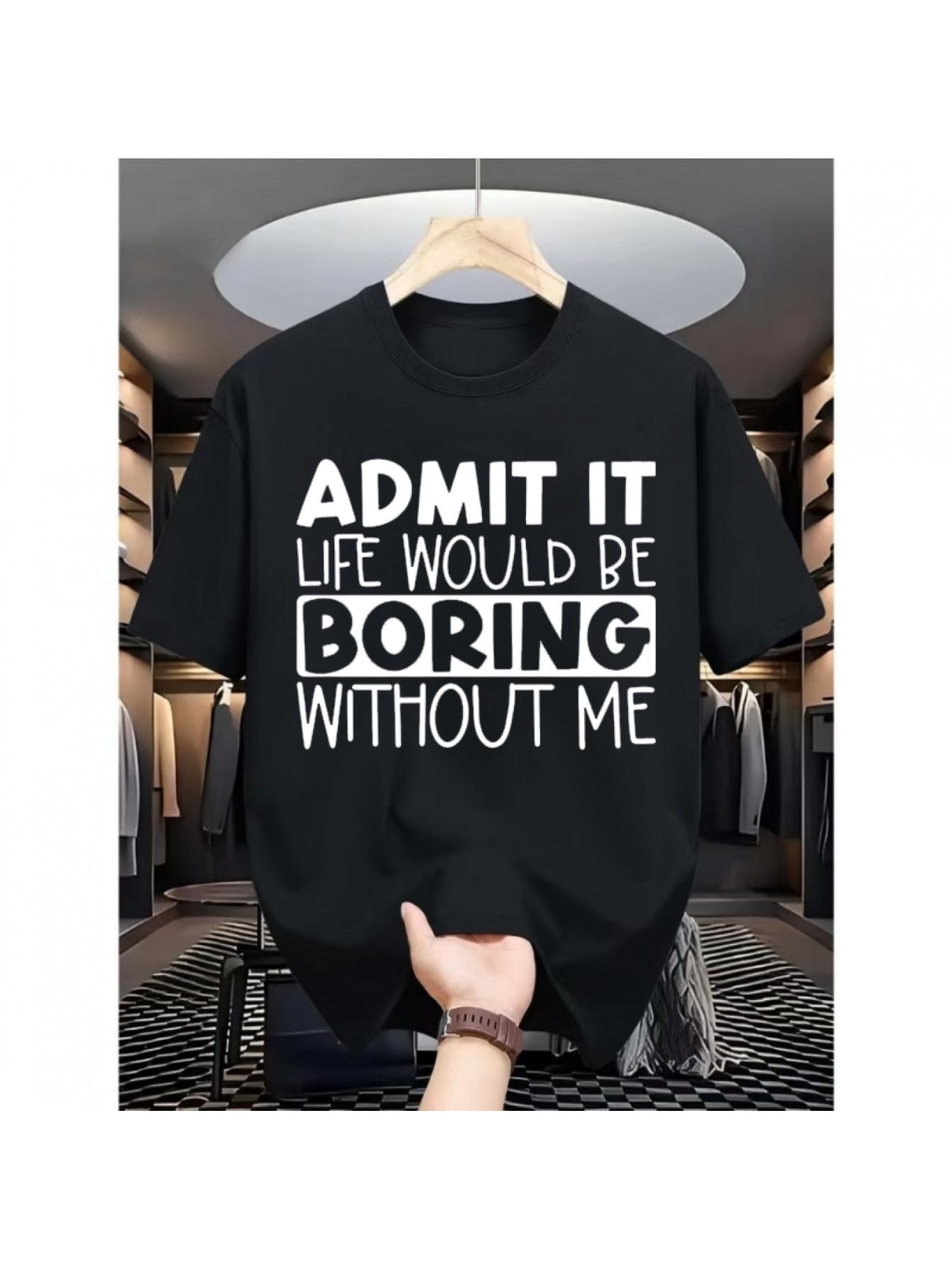 Korean-style American Street Fashion Men's Short-sleeve Printed T-shirt, Breathable Fabric for Comfortable Wear