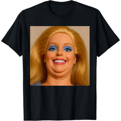 Funny Doll Face Meme Expression Hilarious Sarcastic Gen Z Humor T-Shirt Unisex Casual Top