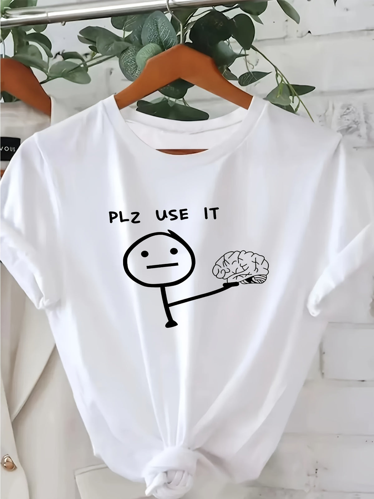 Women T Shirt Funny Graphic & Letter Print Casual T-shirt,100%Cotton Crew Neck Short Sleeve Top For Women's Funny Shirts
