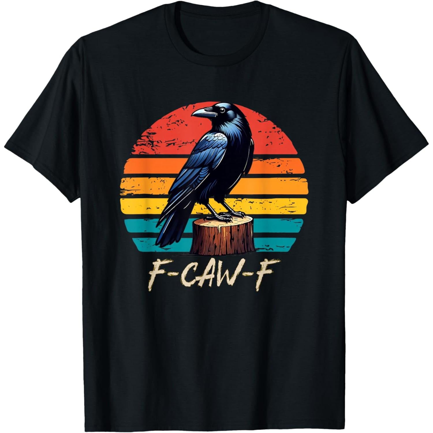 Vintage Halloween F Caw F Crow Graphic T-Shirt