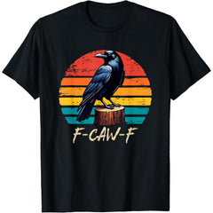 Vintage Halloween F Caw F Crow Graphic T-Shirt