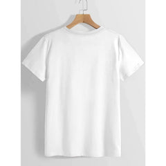 Plus Size Queen Red Lips Graphic T‑Shirt, Crew Neck Short Sleeve Casual Statement Tee For Summer