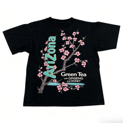 Vintage Cherry Blossom Graphic Tops, Soft Cotton Streetwear T-Shirt, Unisex Fashion Apparel Gift, Outfits, Clothes To Buy, Shirts For Women, Streetwear Clothing