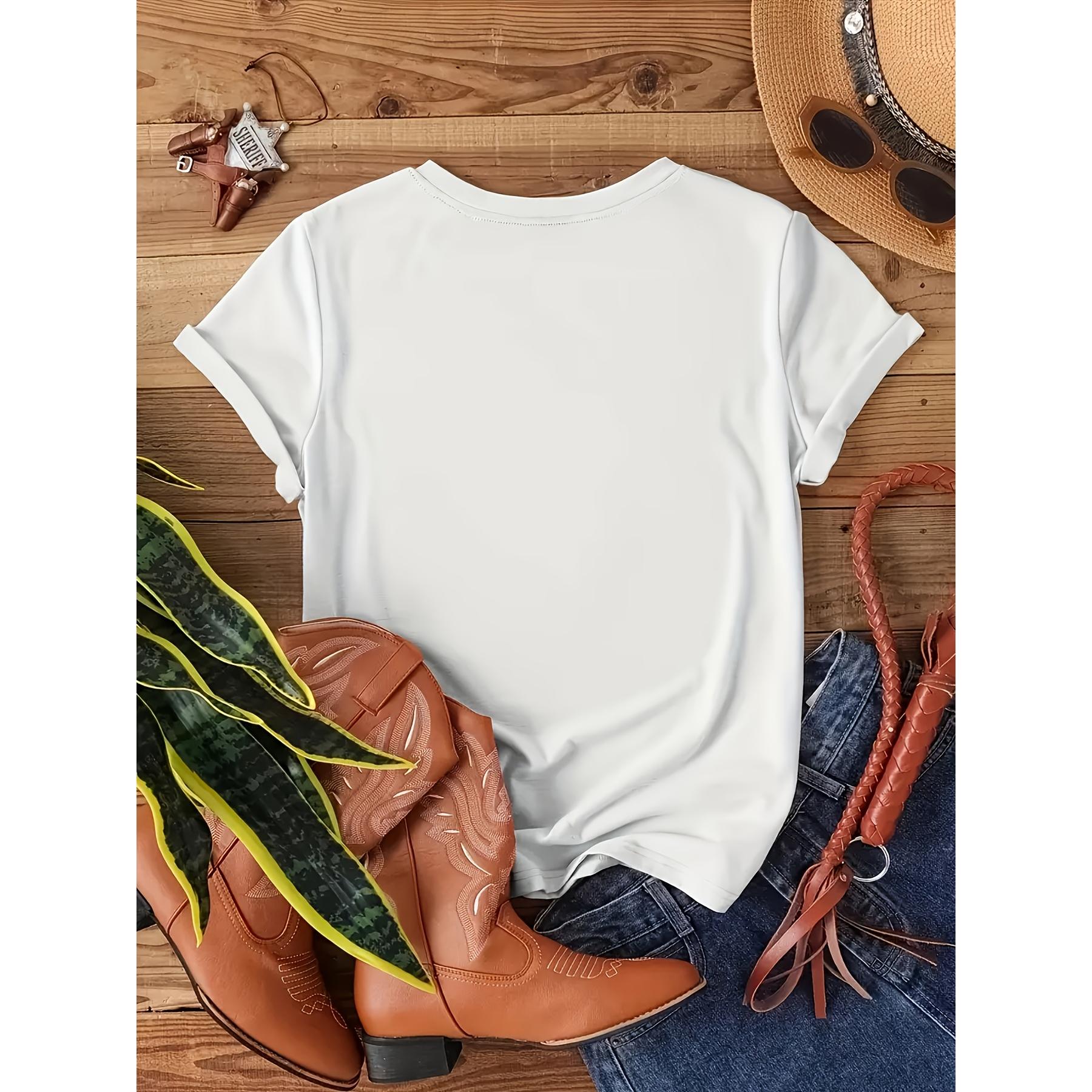 Women'S Leopard Print Bow High Heel Pattern Casual T-Shirt