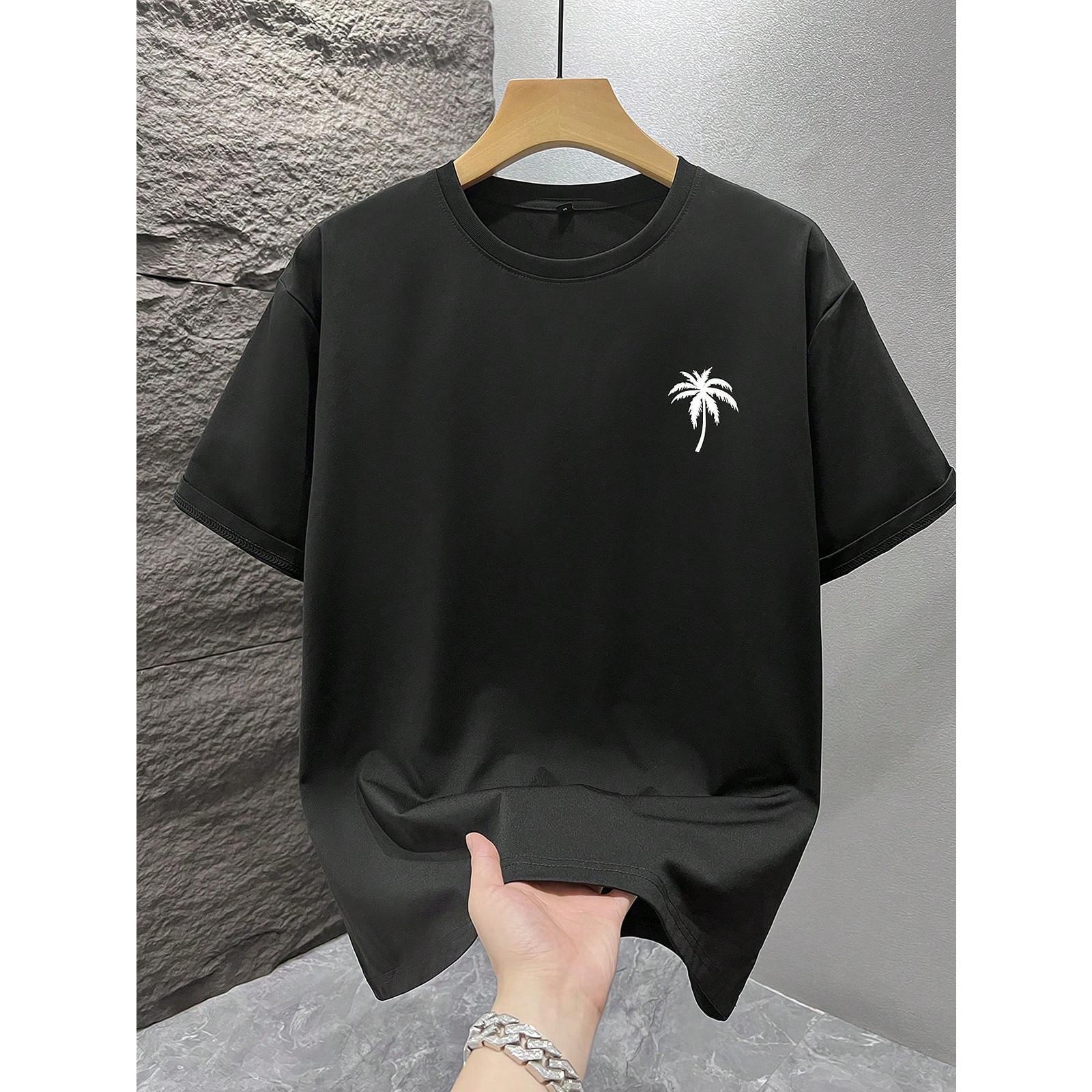 Men's Graphic T-Shirt Beach Vacation Casual Summer Clothing Print Loose