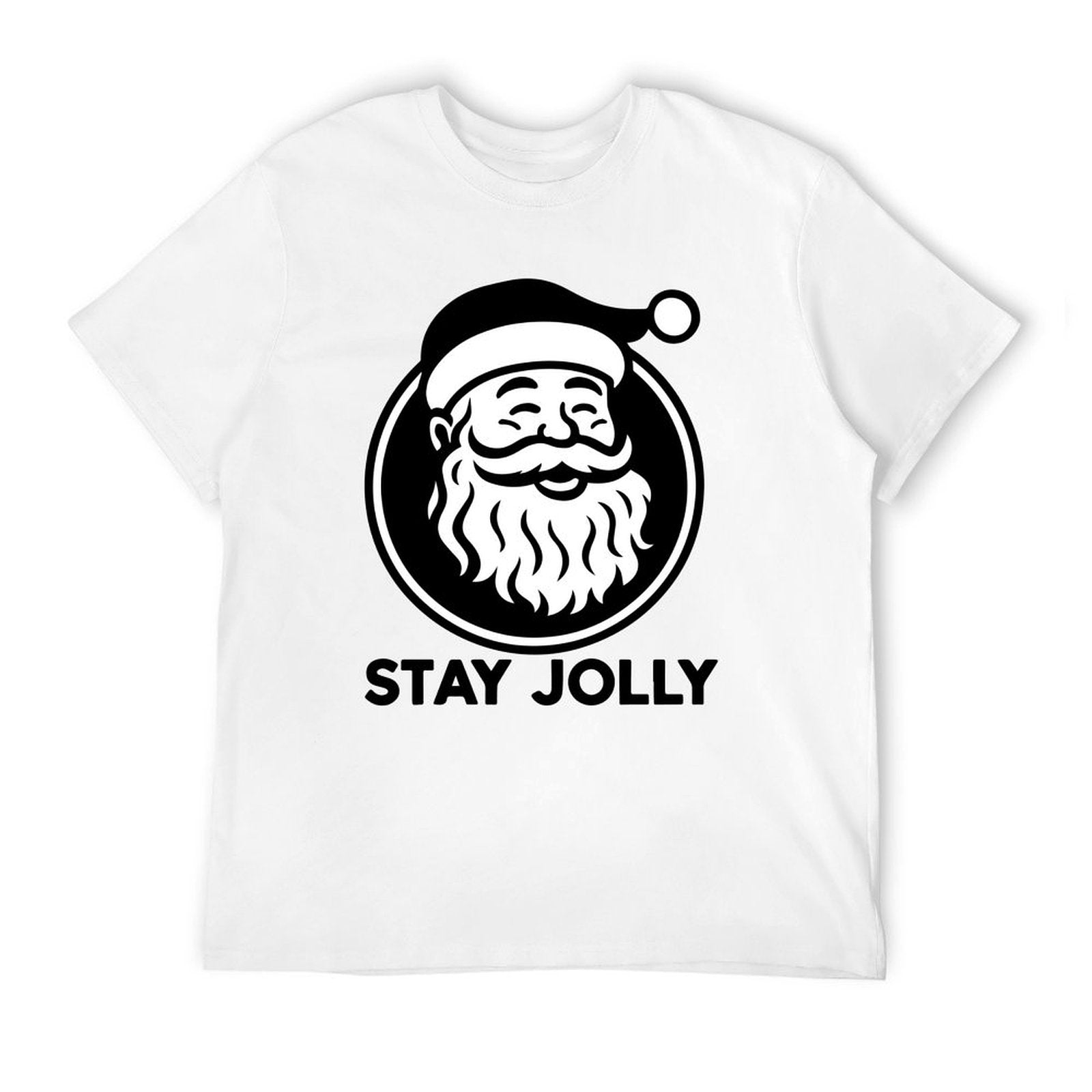 Graphic tee [stay jolly] funny t-shirt Unisex punk santa Christmas gift