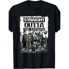 Straight Outta Nightmares Vintage Horror Halloween T-Shirt