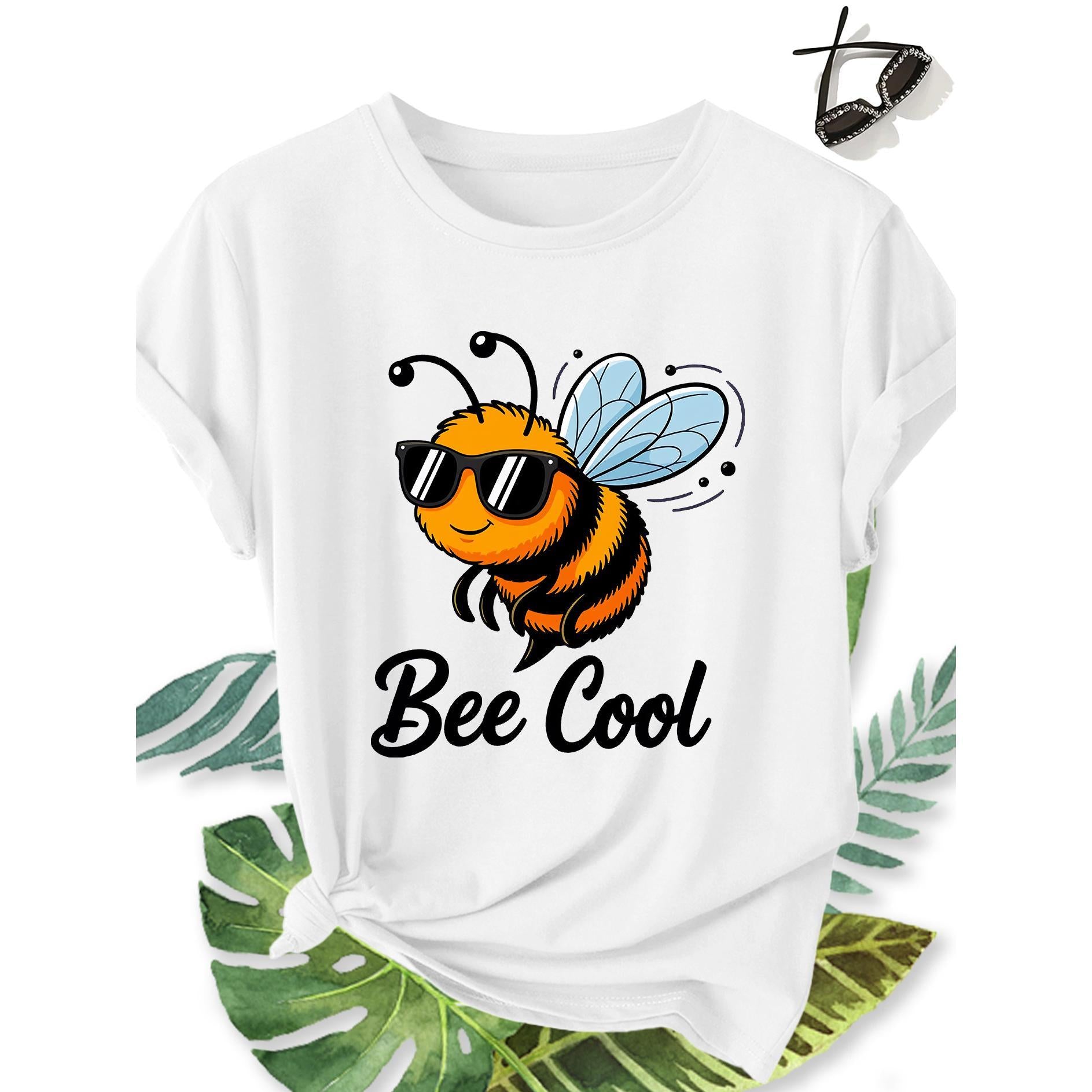 Women's Plus Size Bee Print Blouse Top