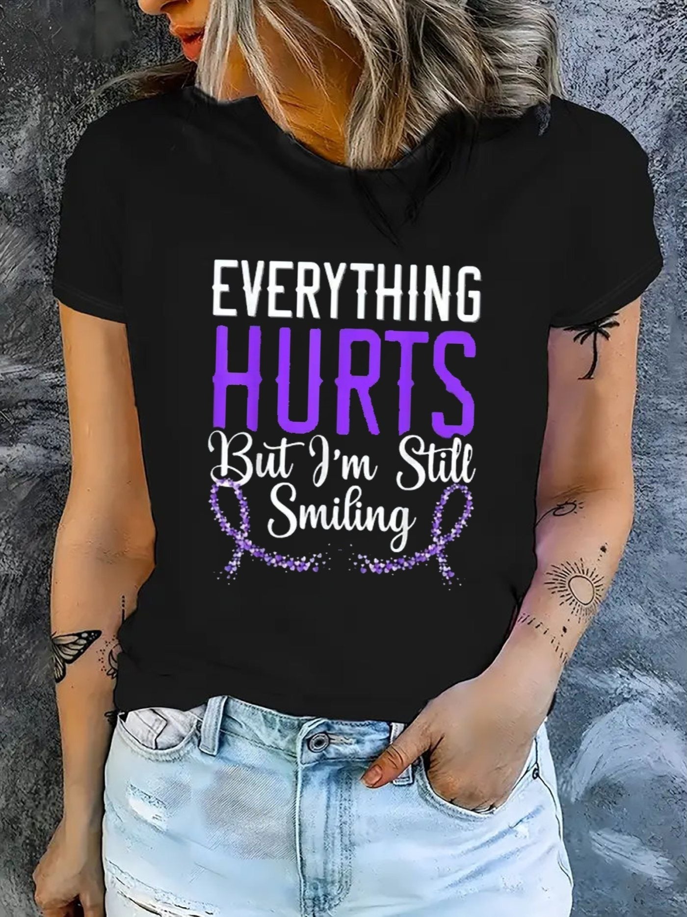 Women Casual Short Sleeve Tee  - Comfortable Crew Neck, Soft Adorable Tees Tops