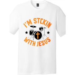 Stickin' With Jesus Casual Cotton T-Shirt - Unisex Daily Christian Graphic Tee