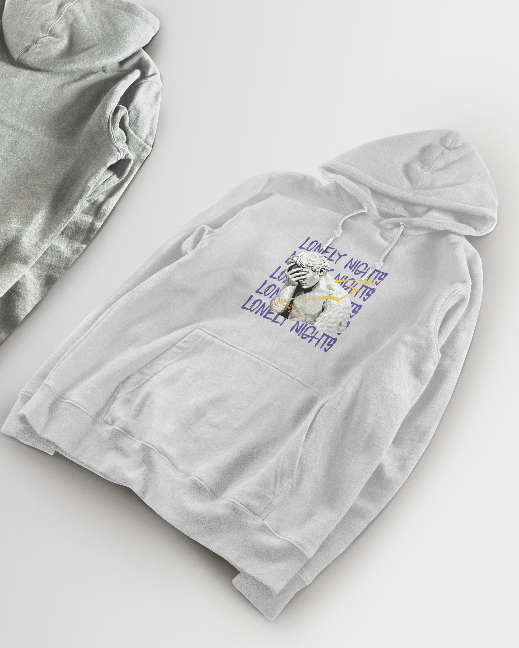 DIYANYONE DIYANYONE Original Vaporwave Hoodies: Lonely Nights Choose Peace