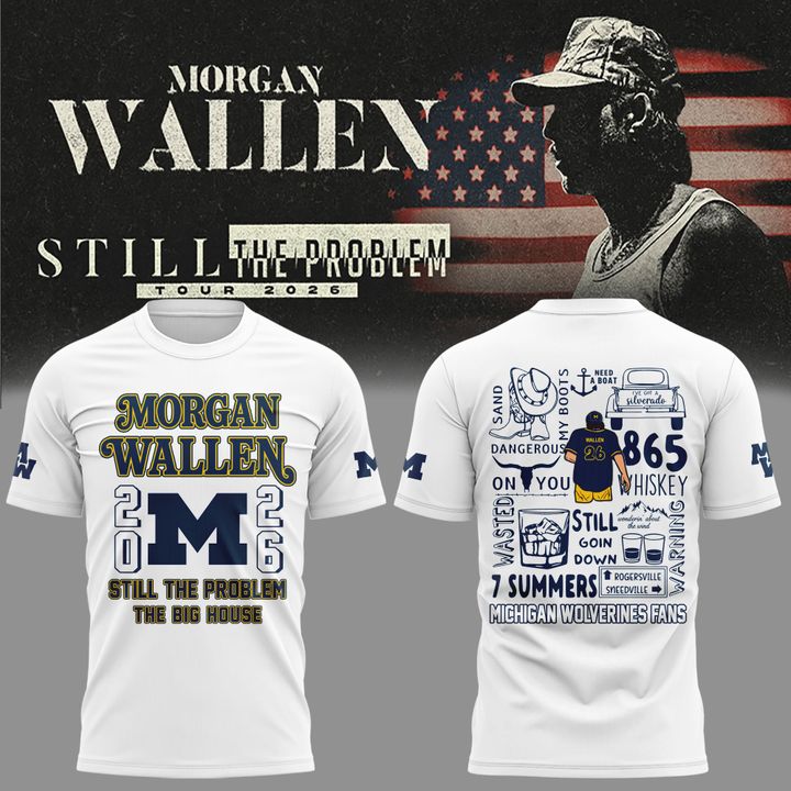 Limited Edition MW x Michigan Wolverines Football - Still The Problem Tour 2026 T-Shirt