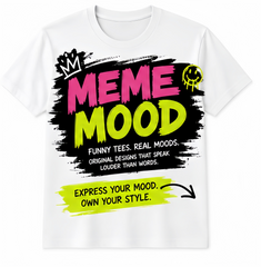 Meme Mood Custom Funny Tee Set Personalized Graphic T-Shirts for Friends and Couples