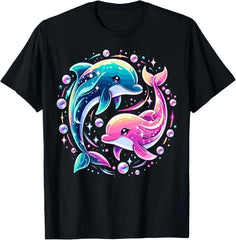 Dolphin Colorful Sea Ocean Animal Dolphin T-Shirt