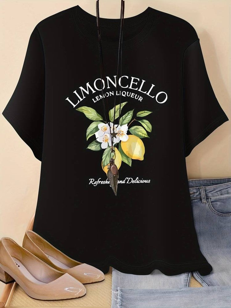 Limoncello Funny Lemon Liquor Refreshing Vintage Drink Gift Unisex Tee