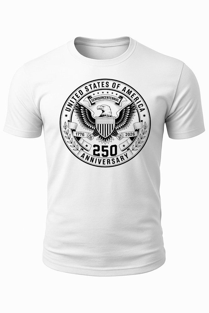 USA 250th Anniversary Semiquincentennial 1776 2026 Patriotic Eagle Unisex Tee